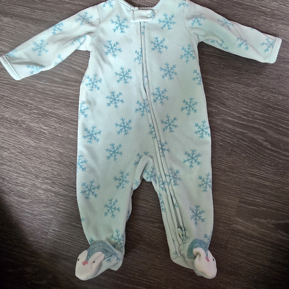 Snowflake Patterned Kids One Piece